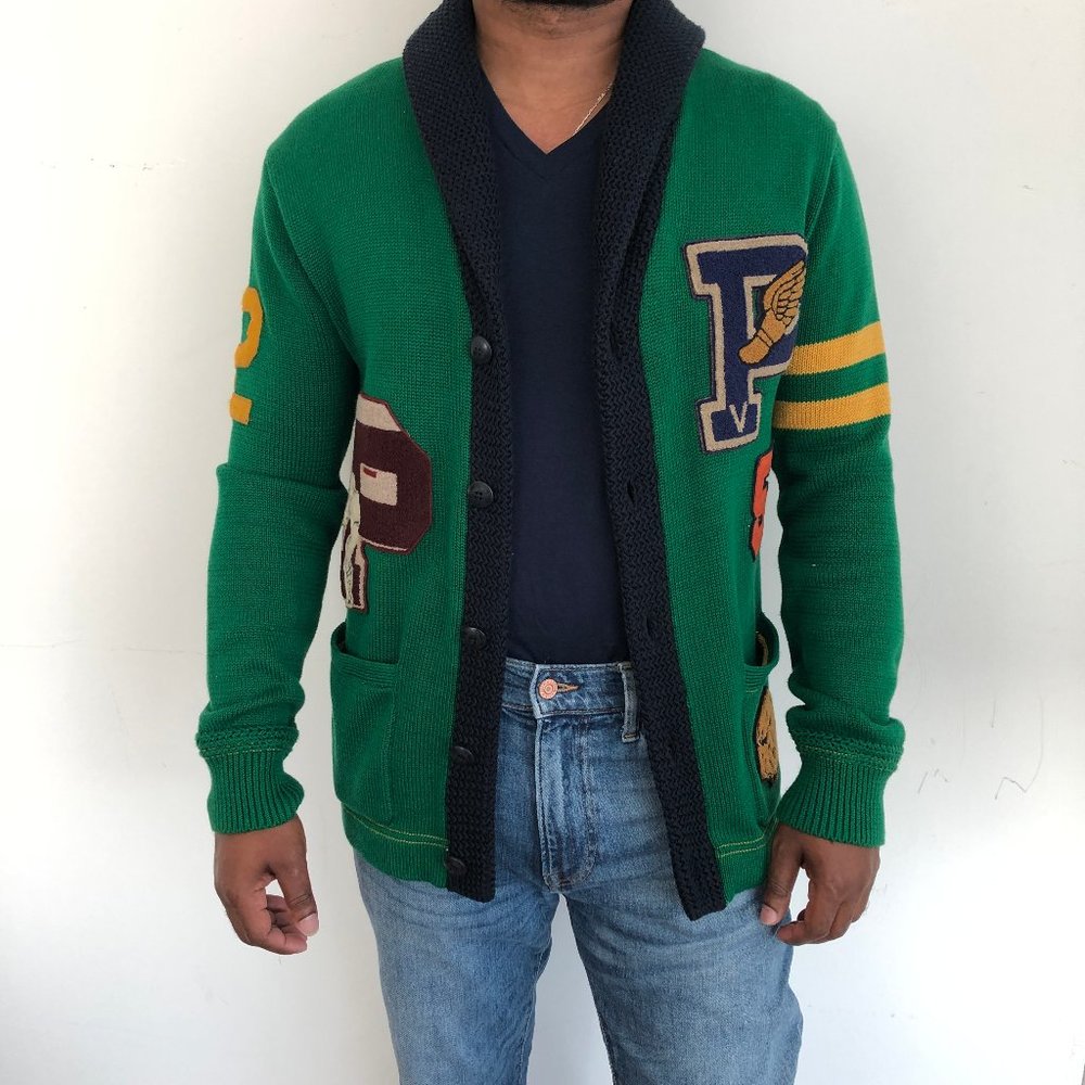Polo Ralph Lauren Cardigan Letterman Cardigan - Picture 3 of 8